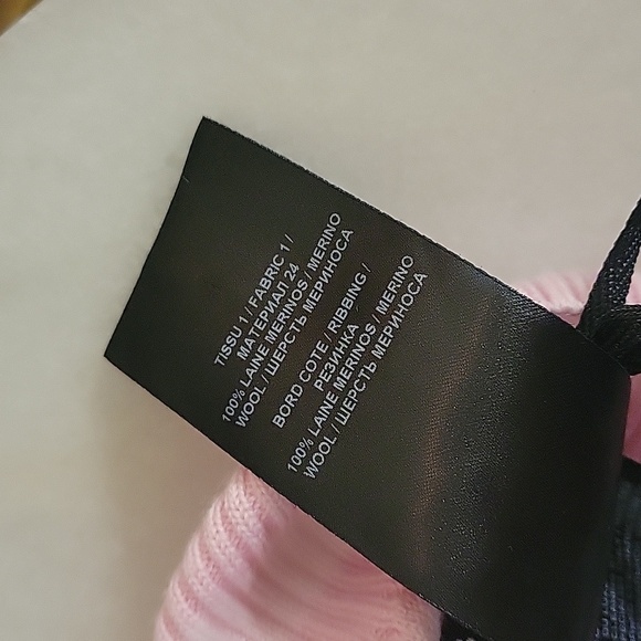 Balmain Pink & White Wool  Beanie - Picture 6 of 10